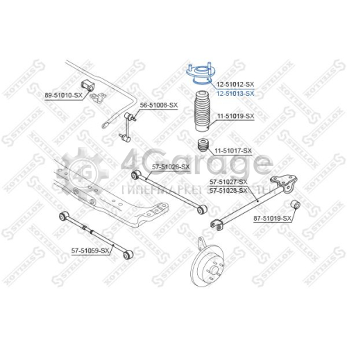 STELLOX 1251013SX Опора стойки амортизатора