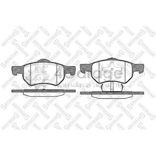 STELLOX 893000SX Комплект тормозных колодок дисковый тормоз