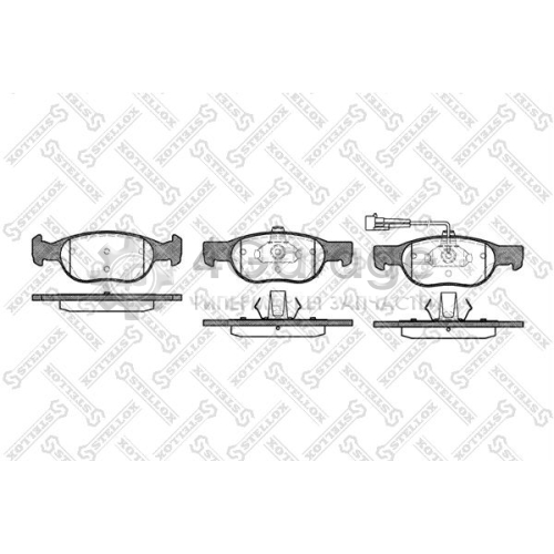 STELLOX 599011BSX Комплект тормозных колодок дисковый тормоз