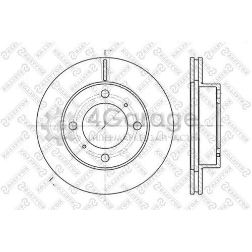 STELLOX 60204543VSX Тормозной диск