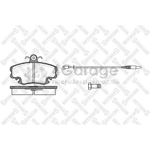 STELLOX 152002SX Комплект тормозных колодок дисковый тормоз