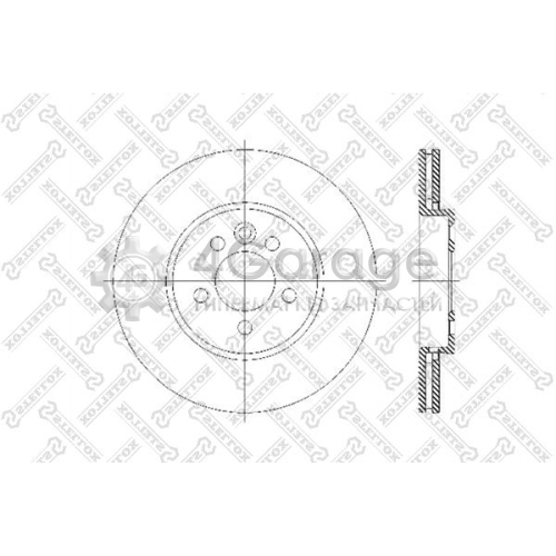 STELLOX 60204013VSX Тормозной диск