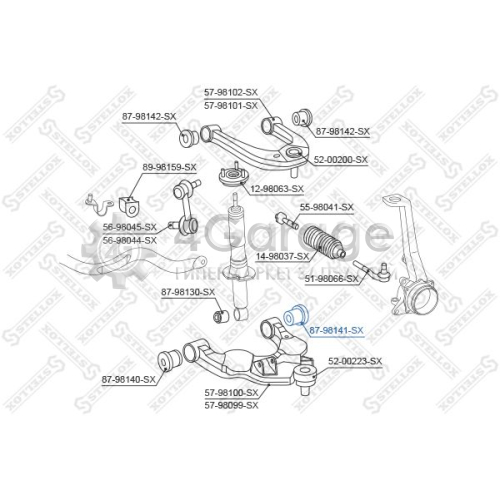 STELLOX 8798141SX Подвеска рычаг независимой подвески колеса