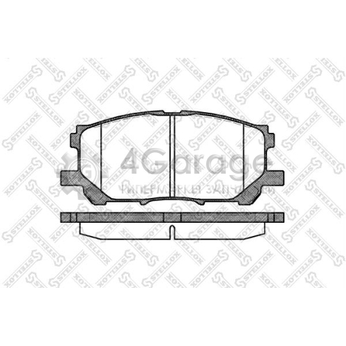 STELLOX 1050000BSX Комплект тормозных колодок дисковый тормоз