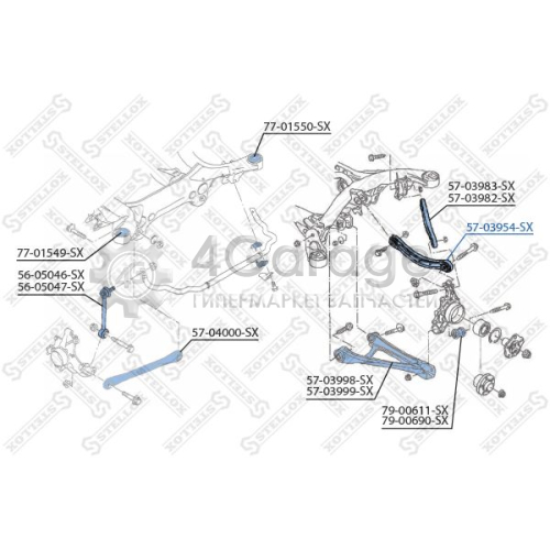 STELLOX 5703954SX Рычаг независимой подвески колеса подвеска колеса