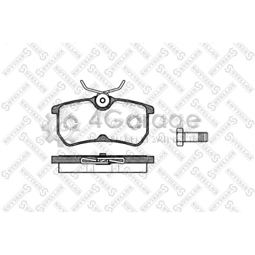 STELLOX 704000BSX Комплект тормозных колодок дисковый тормоз