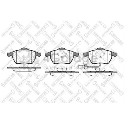 STELLOX 401011BSX Комплект тормозных колодок дисковый тормоз