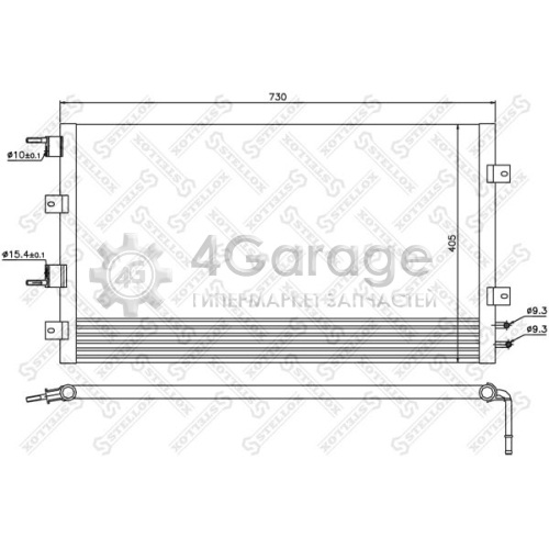 STELLOX 1045372SX Конденсатор кондиционер