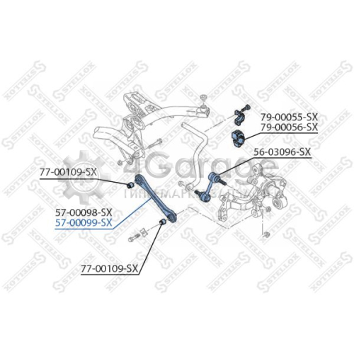 STELLOX 5700099SX Рычаг независимой подвески колеса подвеска колеса