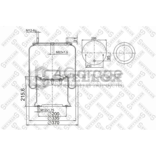 STELLOX 9029261SX Кожух пневматической рессоры