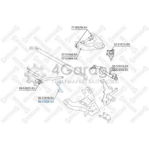 STELLOX 5651020SX Тяга / стойка стабилизатор