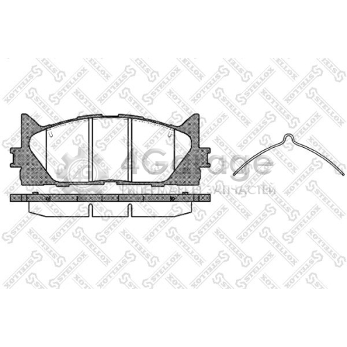 STELLOX 002007SX Комплект тормозных колодок дисковый тормоз