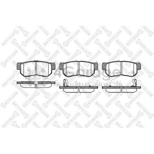 STELLOX 757012BSX Комплект тормозных колодок дисковый тормоз