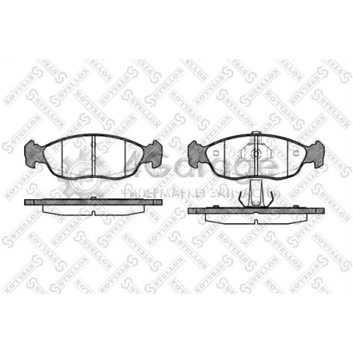 STELLOX 472010BSX Комплект тормозных колодок дисковый тормоз