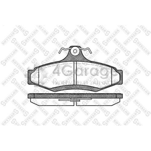 STELLOX 657010BSX Комплект тормозных колодок дисковый тормоз