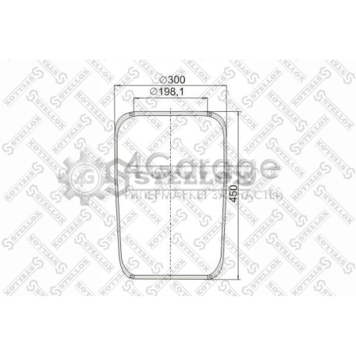 STELLOX 9007270SX Кожух пневматической рессоры