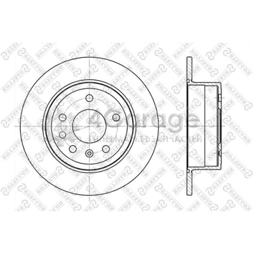 STELLOX 60203610SX Тормозной диск