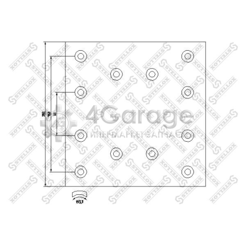 STELLOX 8501055SX Комплект тормозных башмаков барабанные тормоза