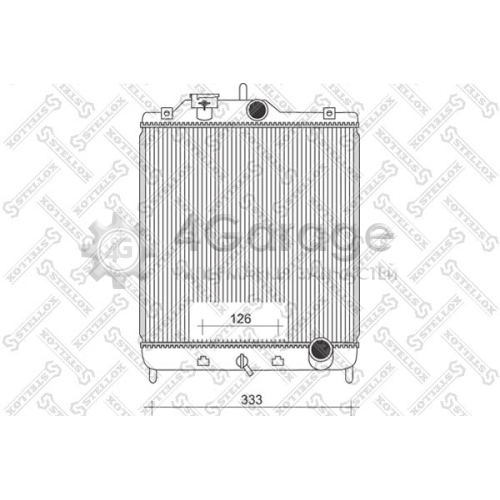 STELLOX 1025089SX Радиатор охлаждение двигателя