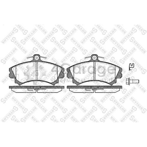 STELLOX 601002BSX Комплект тормозных колодок дисковый тормоз