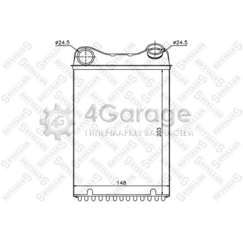 STELLOX 1035165SX Теплообменник отопление салона