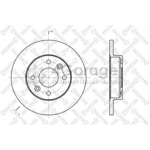 STELLOX 60203908SX Тормозной диск