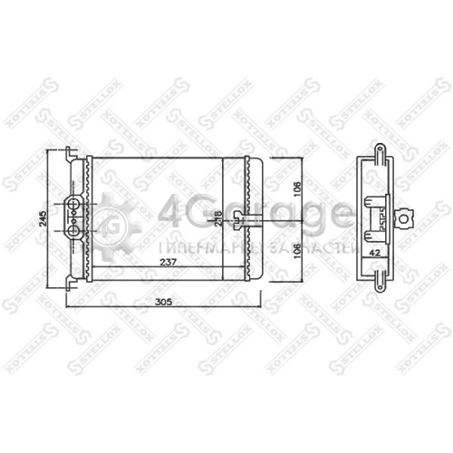 STELLOX 1035171SX Теплообменник отопление салона