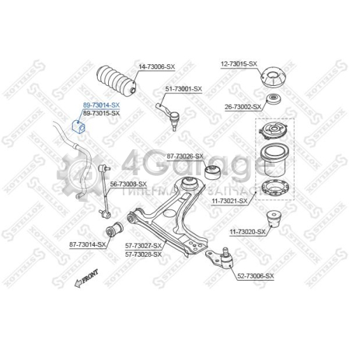 STELLOX 8973014SX Опора стабилизатор