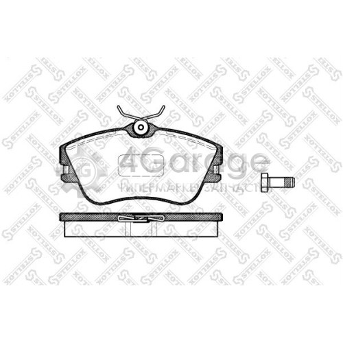 STELLOX 491000BSX Комплект тормозных колодок дисковый тормоз