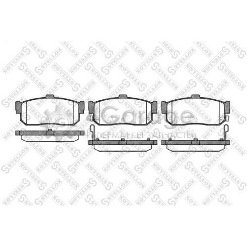 STELLOX 377012SX Комплект тормозных колодок дисковый тормоз