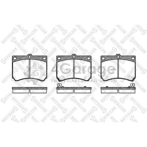 STELLOX 344002BSX Комплект тормозных колодок дисковый тормоз