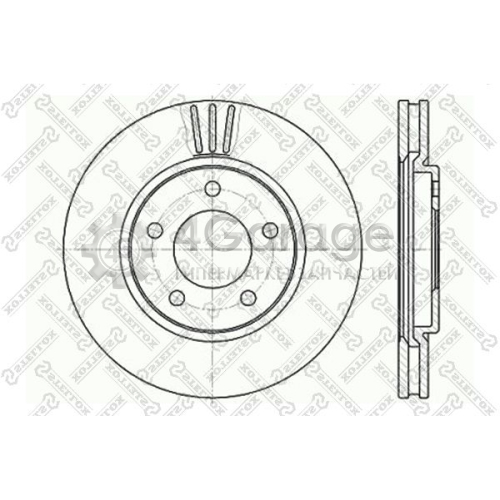 STELLOX 60209313VSX Тормозной диск