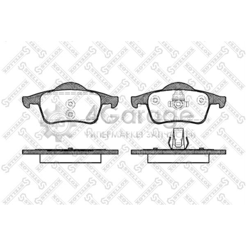 STELLOX 725000BSX Комплект тормозных колодок дисковый тормоз