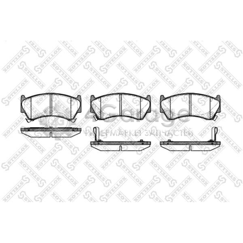 STELLOX 603012BSX Комплект тормозных колодок дисковый тормоз