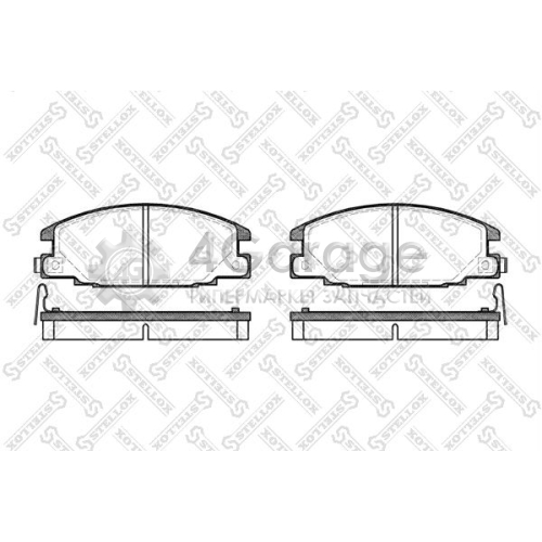 STELLOX 249004BSX Комплект тормозных колодок дисковый тормоз