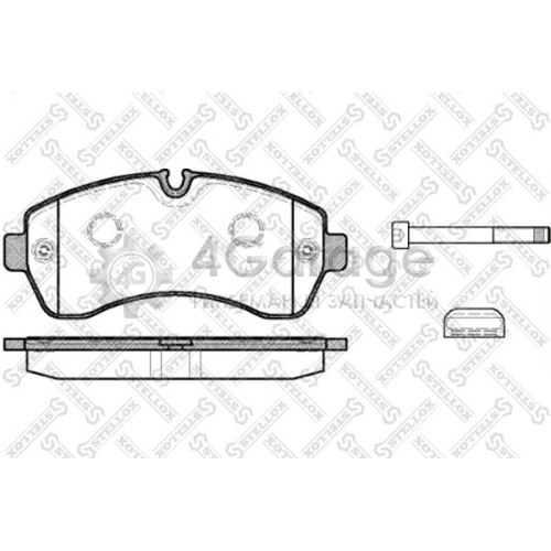 STELLOX 1254000SX Комплект тормозных колодок дисковый тормоз