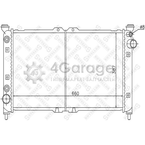 STELLOX 1025836SX Радиатор охлаждение двигателя