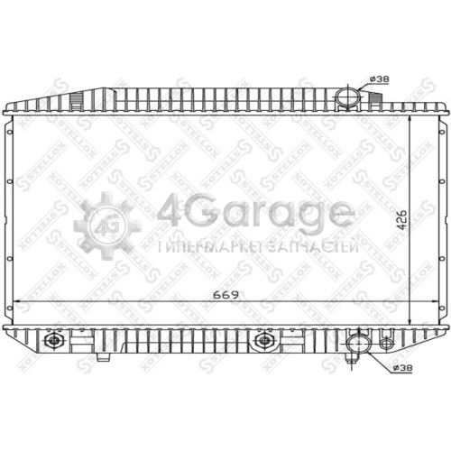 STELLOX 1025911SX Радиатор охлаждение двигателя