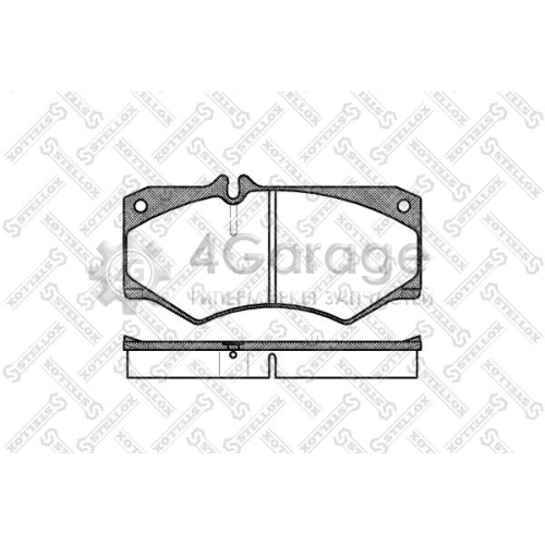 STELLOX 058030SX Комплект тормозных колодок дисковый тормоз