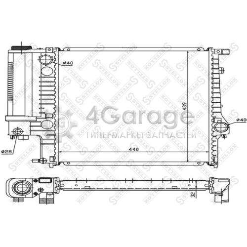 STELLOX 1025023SX Радиатор охлаждение двигателя