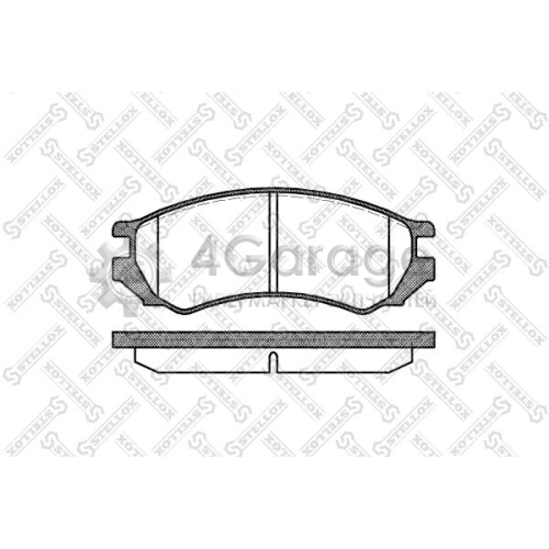 STELLOX 355000SX Комплект тормозных колодок дисковый тормоз