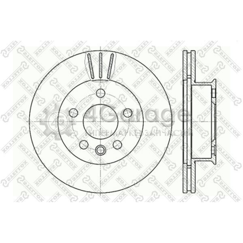 STELLOX 60204733VSX Тормозной диск