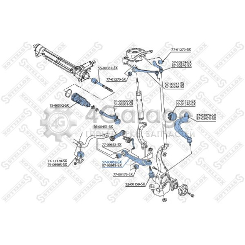 STELLOX 5703952SX Рычаг независимой подвески колеса подвеска колеса