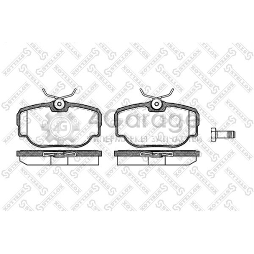 STELLOX 588000SX Комплект тормозных колодок дисковый тормоз