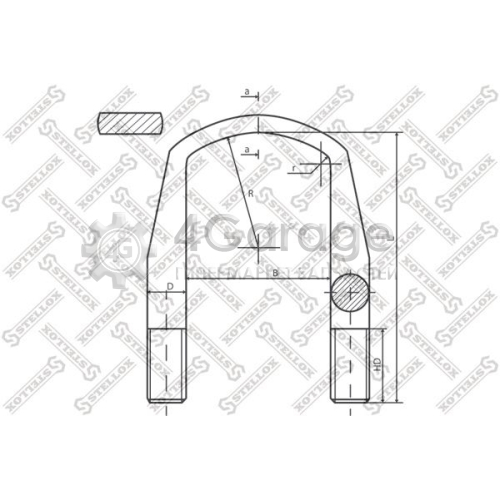 STELLOX 8464212SX Стремянка рессоры