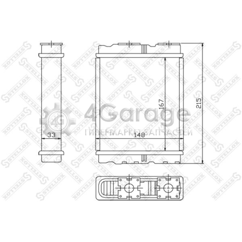 STELLOX 1035136SX Теплообменник отопление салона