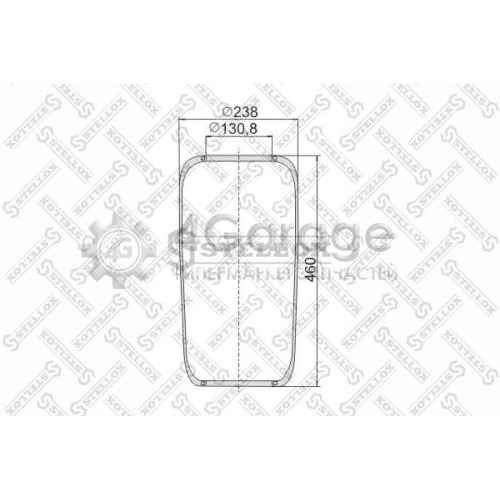 STELLOX 9007200SX Кожух пневматической рессоры