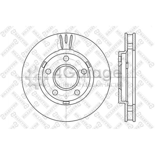 STELLOX 60203634VSX Тормозной диск