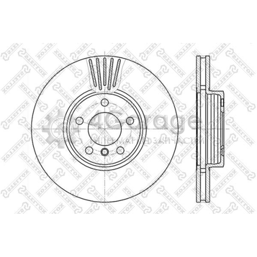 STELLOX 60201547VSX Тормозной диск