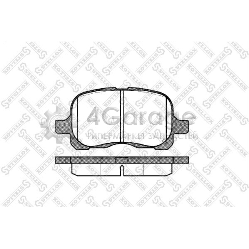 STELLOX 663000SX Комплект тормозных колодок дисковый тормоз